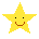 A goofy twinkling yellow star